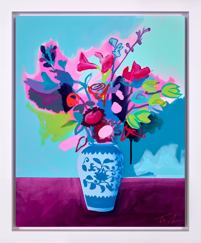 Bouquet Study - Stencil Vase