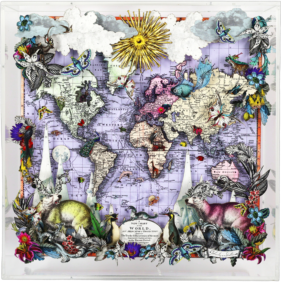 Navigators Floating Map - Polar Bear Discoveries Of The World