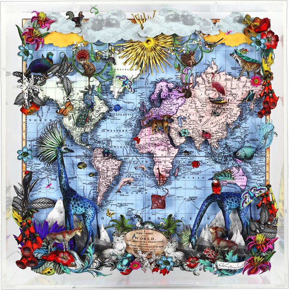 Navigators Floating Map - Giraffe Discoveries Of The World