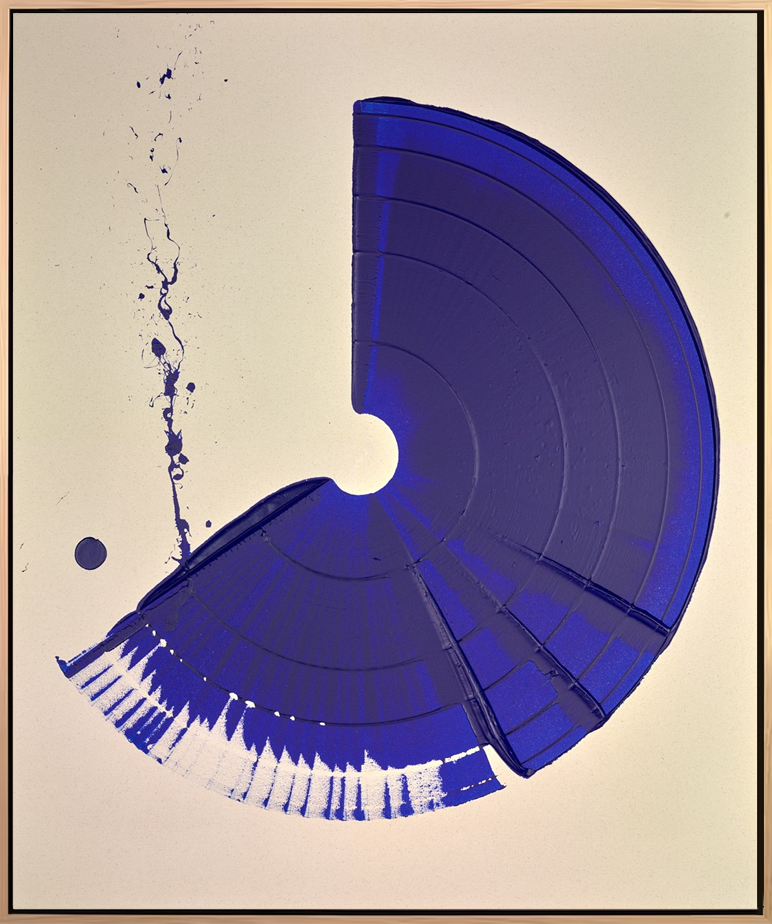 Large Brushstroke - Blue