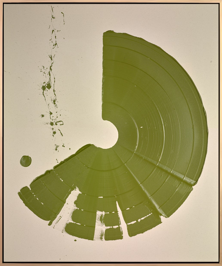 Large Brushstroke - Olive