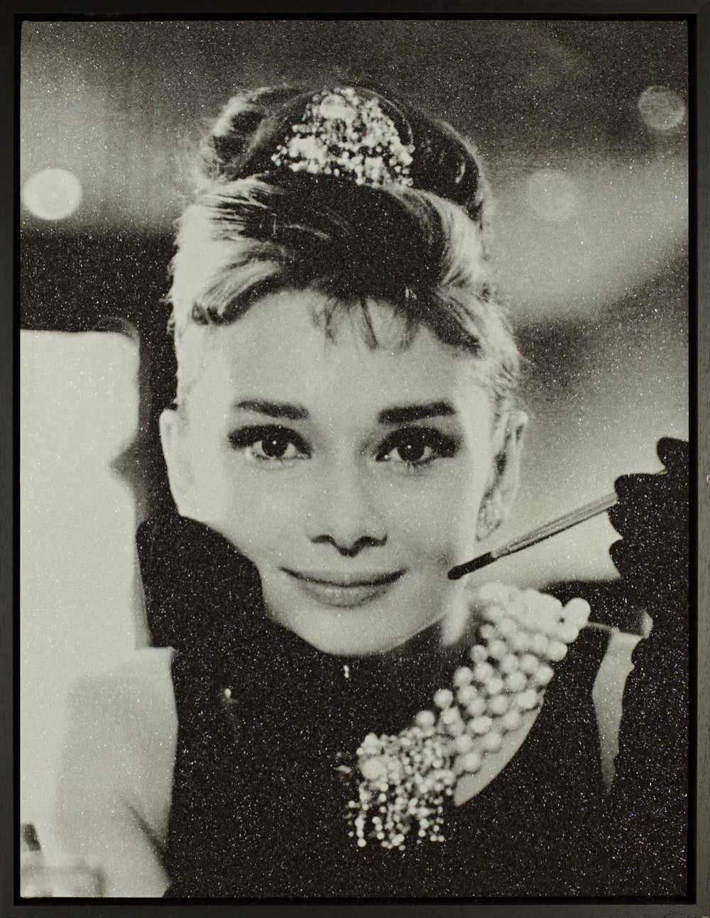 Audrey Hepburn Femme Fatale B&W