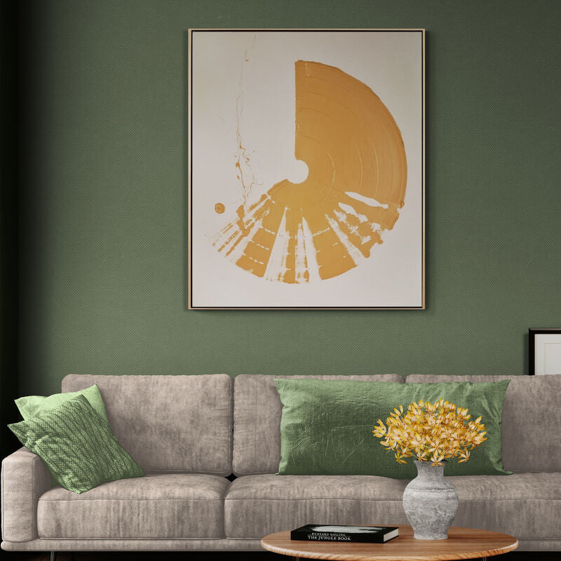 Large Brushstrokes Burnt Yellow