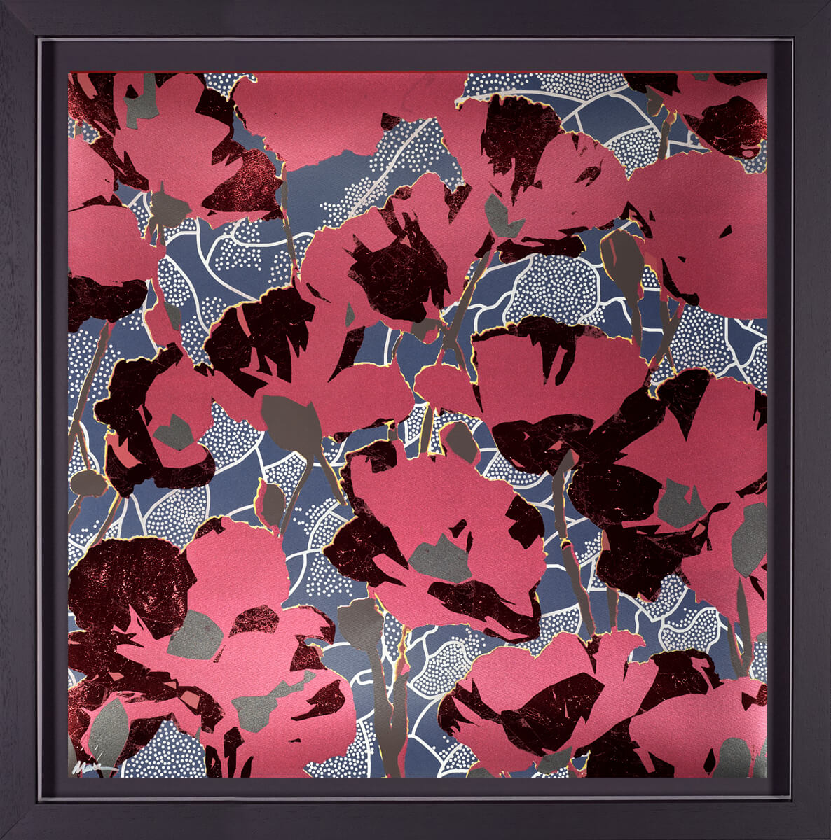 Poppy Fields - Red/Blue