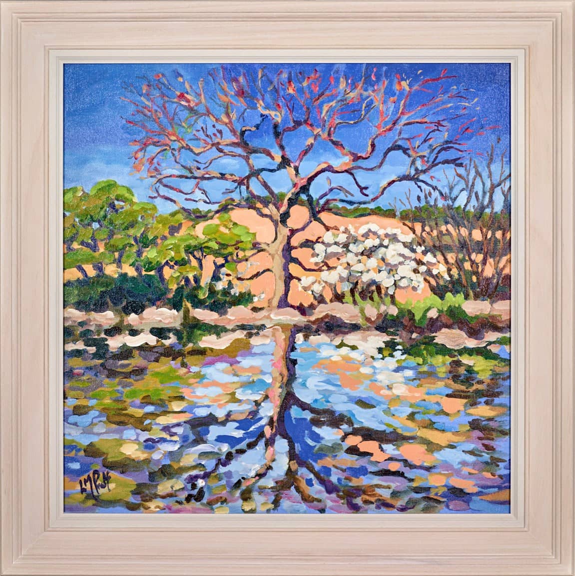 Orange and Blue Tree Reflection