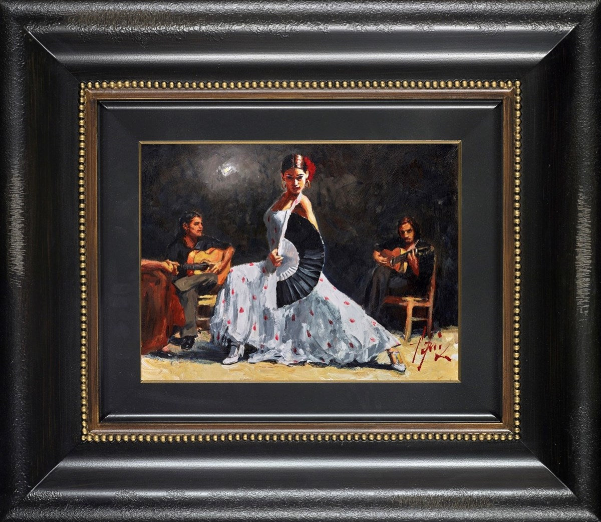 Blanco Y Lunares III (Framed)
