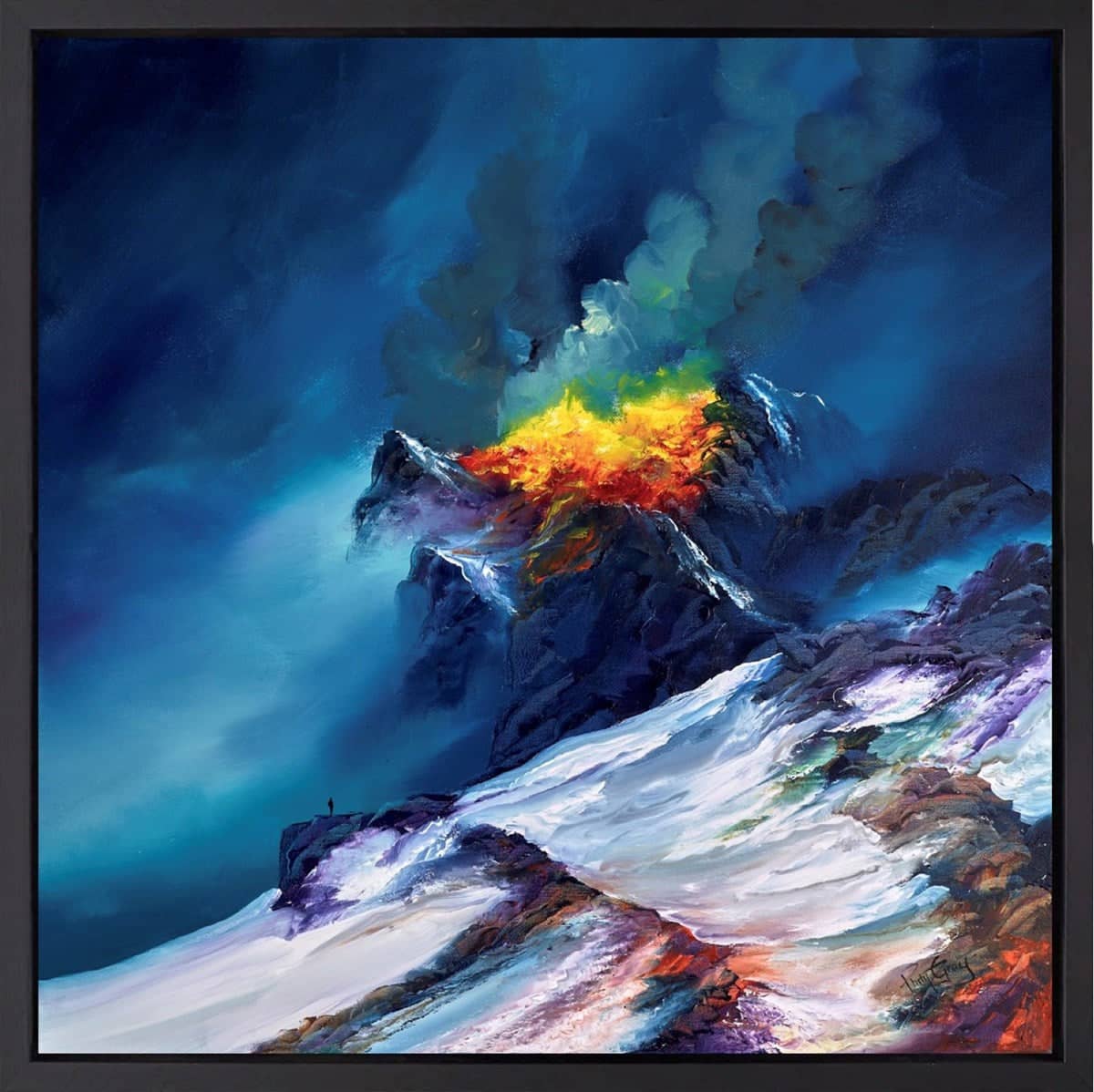 Dangerous Eruption (Framed)