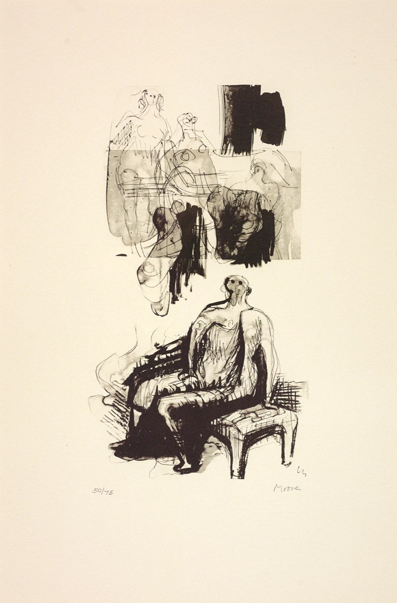 Woman Seated on Fireside Stool, 1973