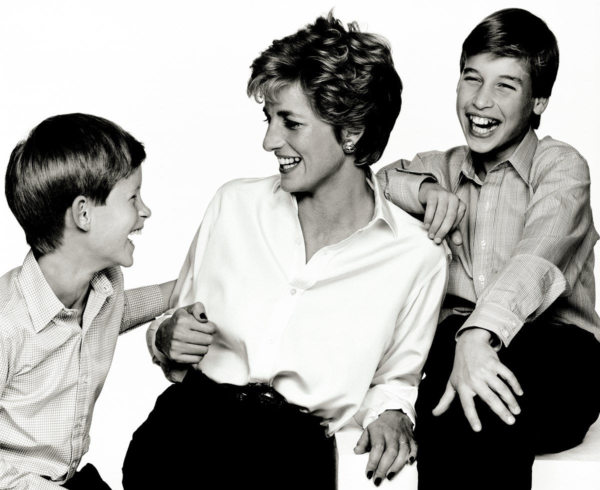Princess Diana, Prince WIlliam & Prince Harry 1994