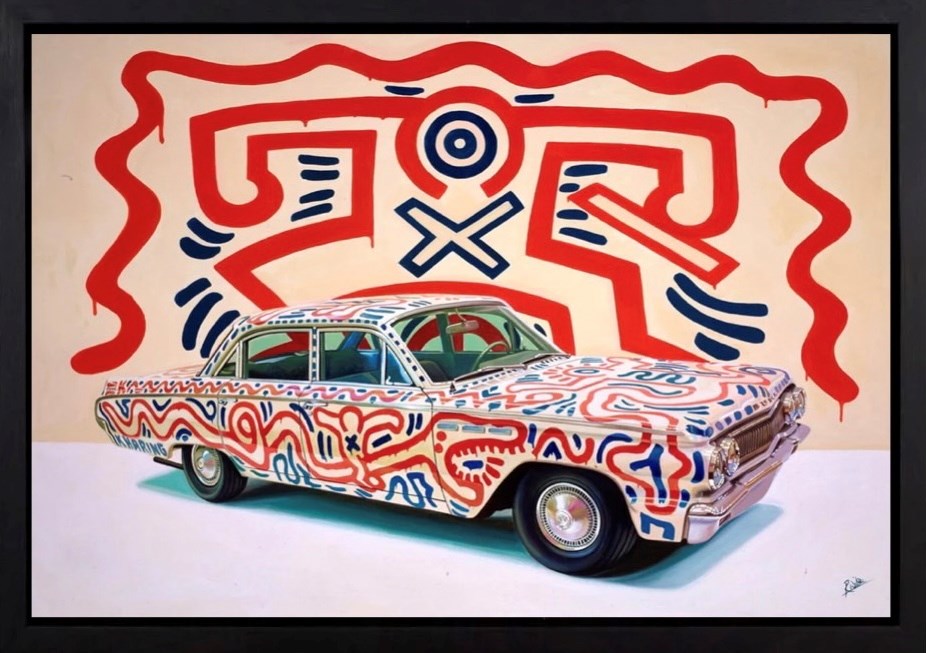 Keith Haring Buick (Framed)