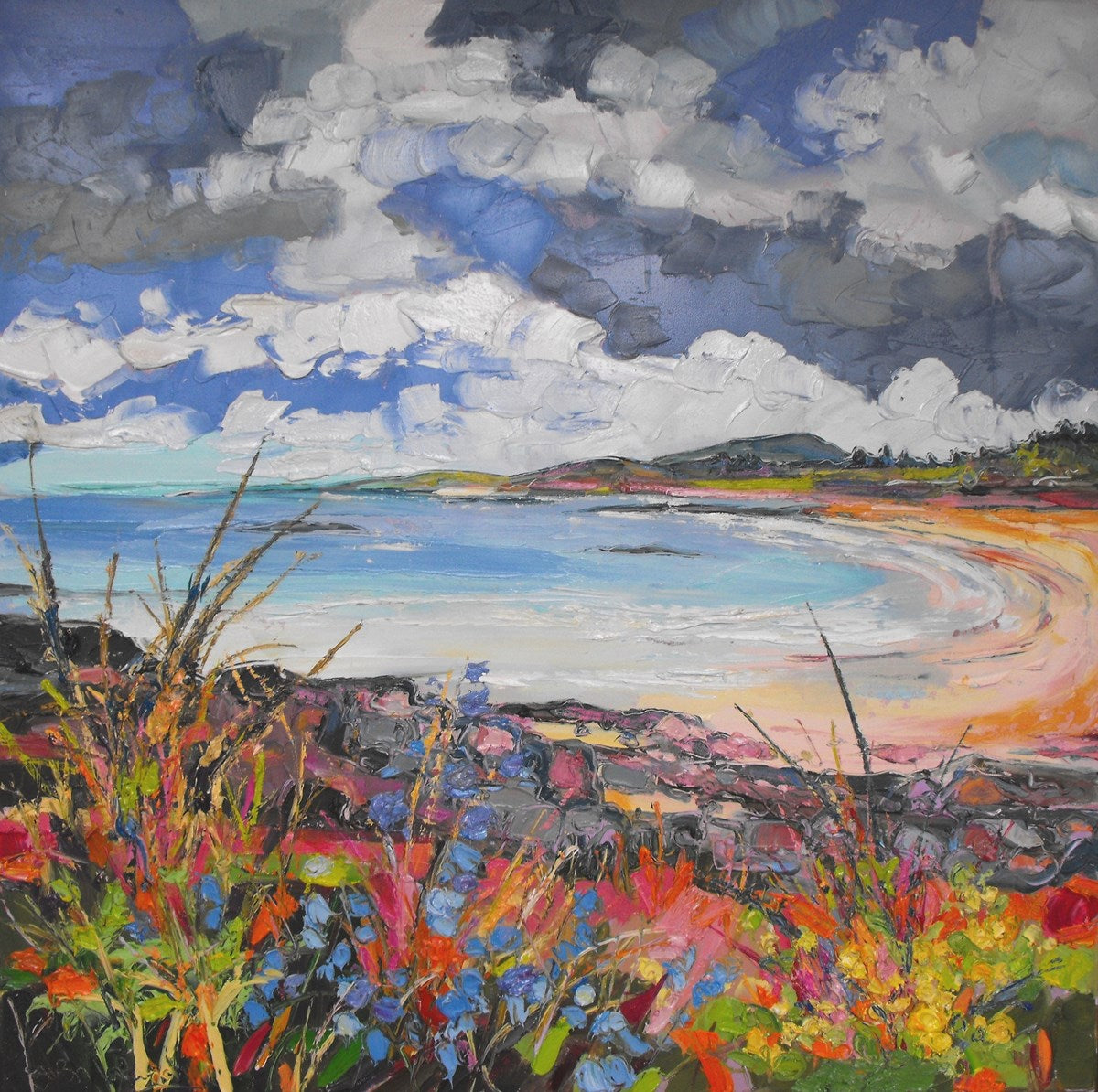 Primroses and Bluebells, Camusdarach