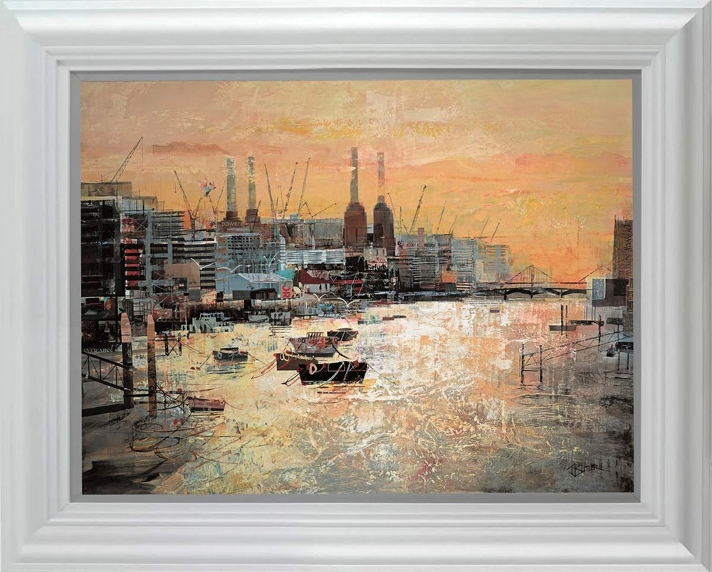 Low Tide, Battersea (Framed)