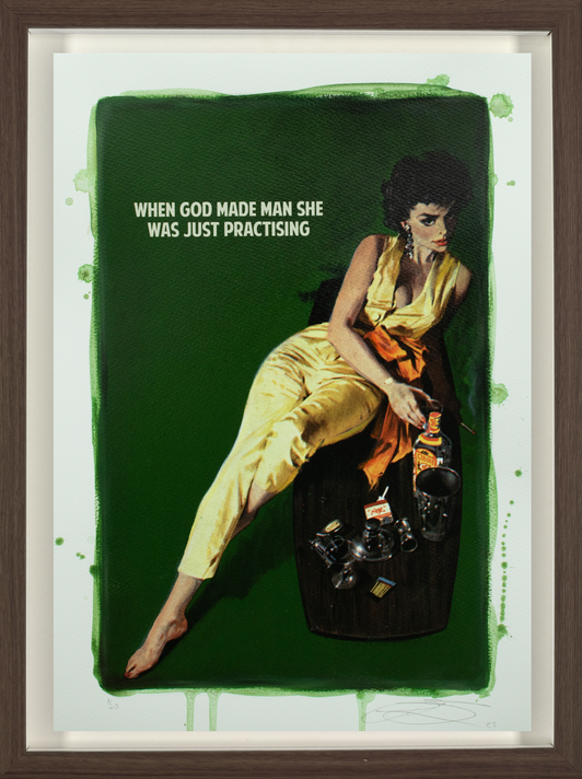 When God Made Man (Hand Coloured) Small (Framed)