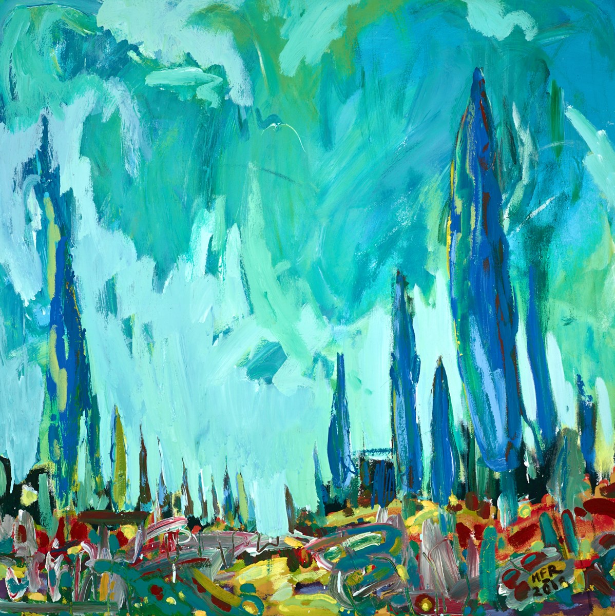Blue Cypress | Michael Rumsby - Clarendon Fine Art