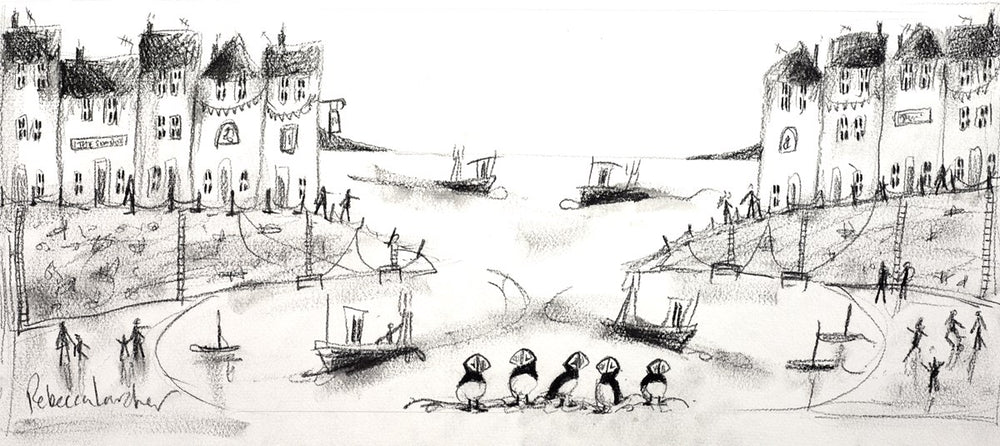 Puffin Party (sketch)