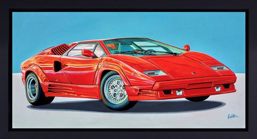 1974 Lamborghini Countach (Framed)