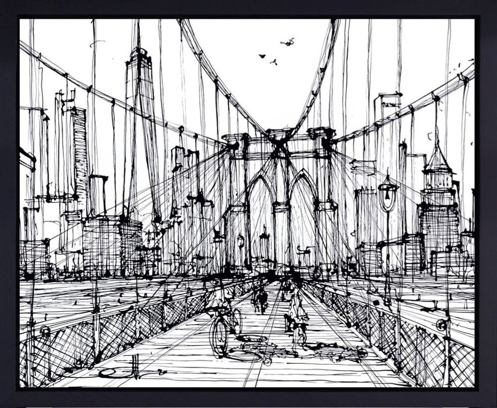 Brooklyn Crossing (Framed)