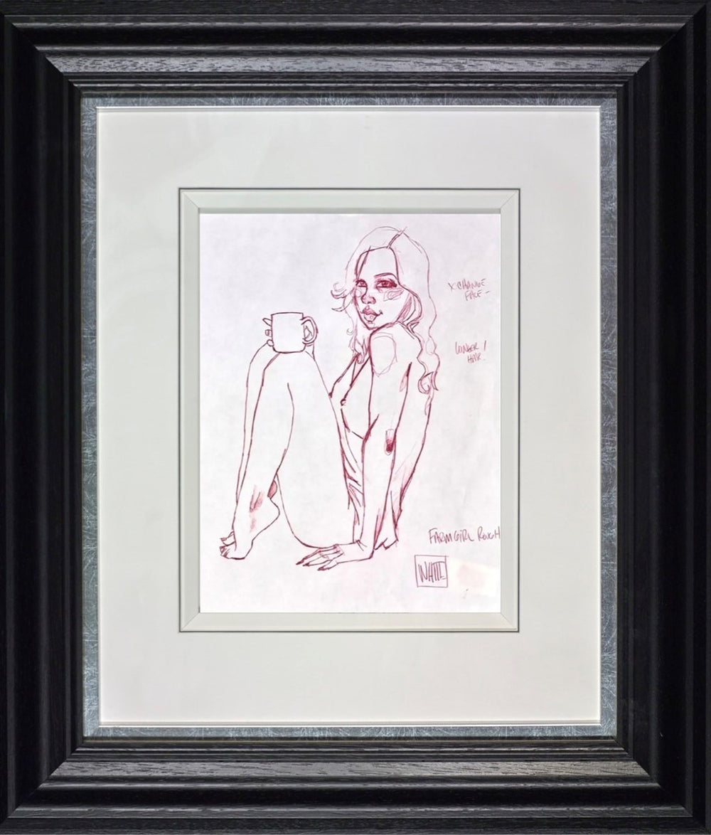 Farm Girl Study (Framed)