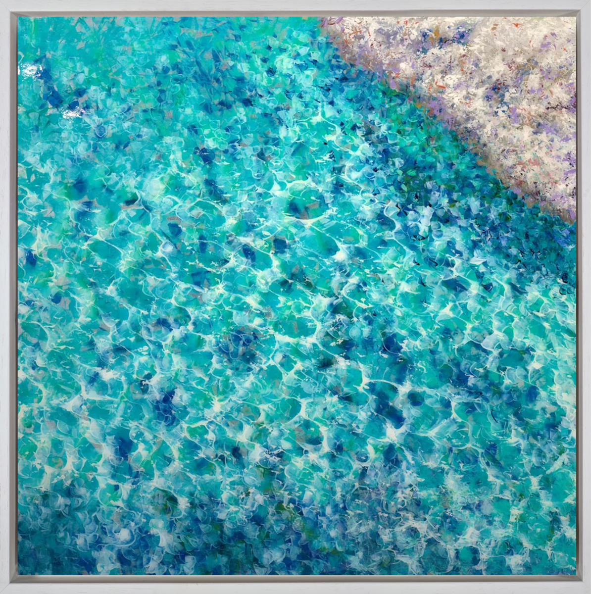 Shining Under Construction Sea (Framed)