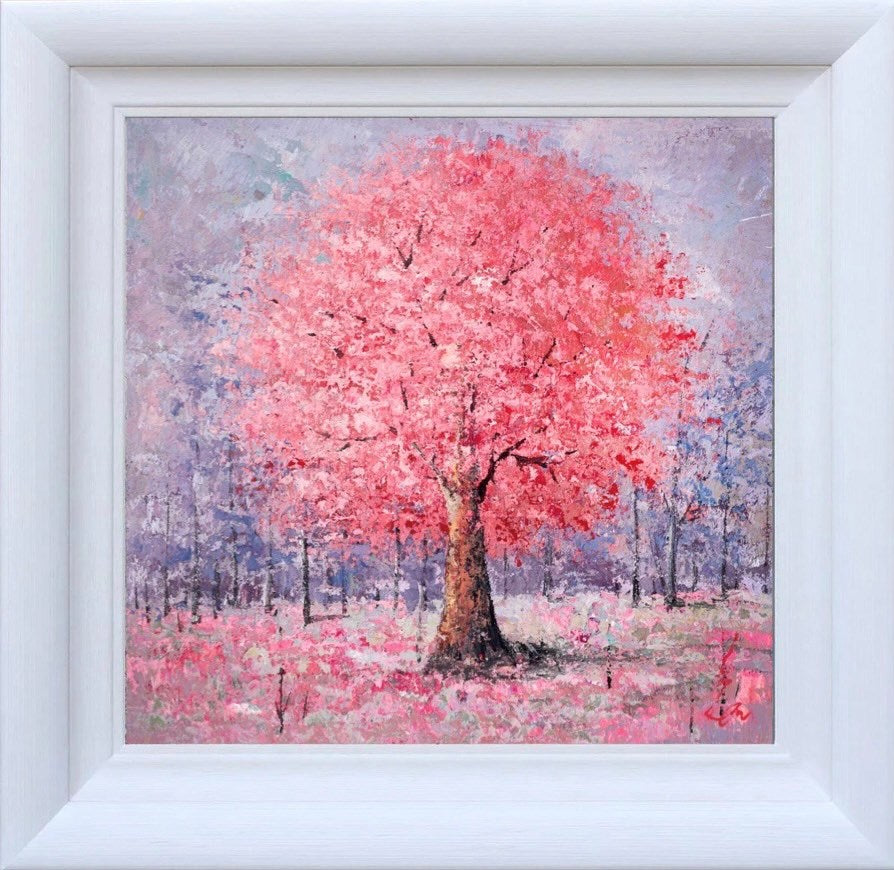 A Pink Tree (Framed)