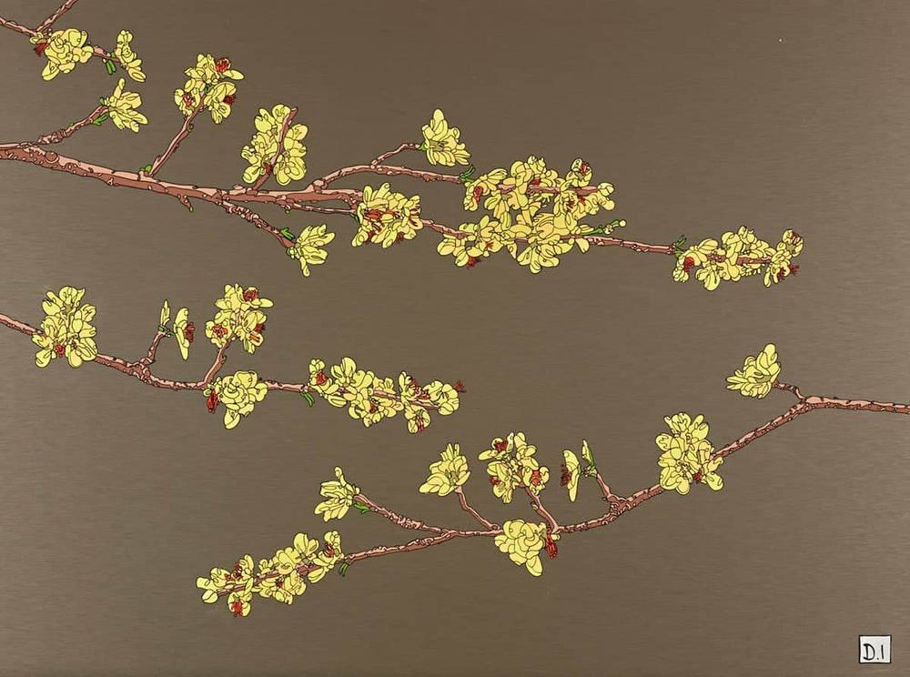 Yellow Blossom on Gold
