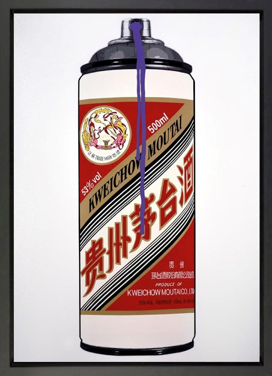 Moutai (Purple Drip) (Framed)