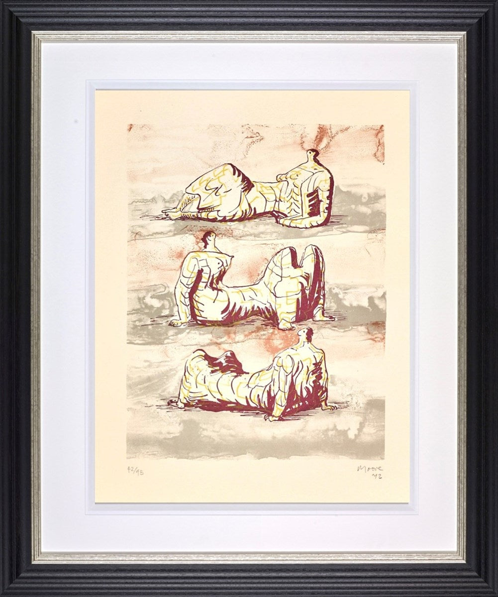 Three Reclining Figures, 1978 (Framed)