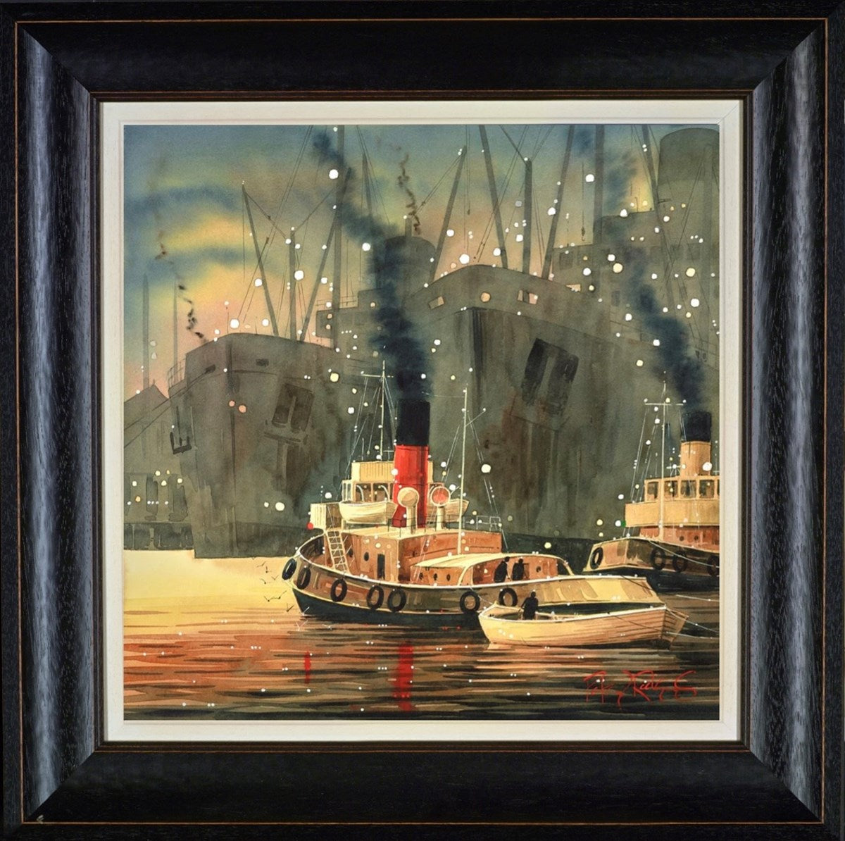 Tugboat Conversation (Framed)