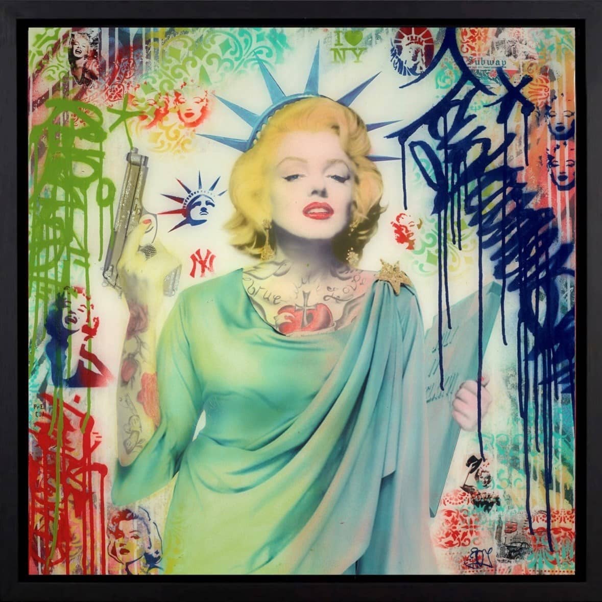 Statue of Marilyn (Framed)