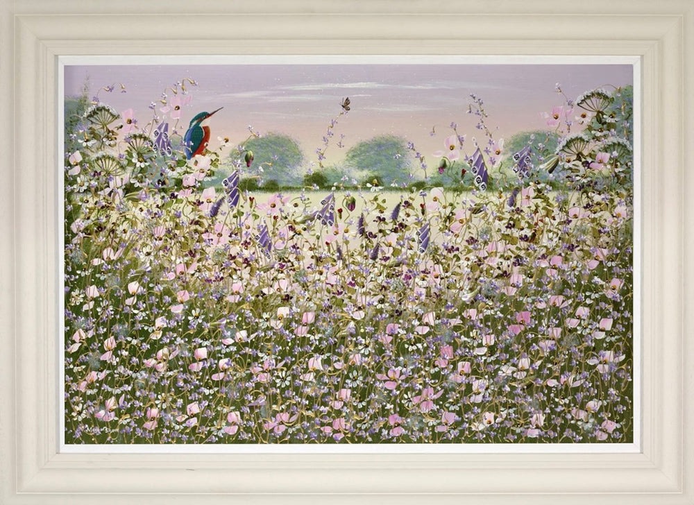 Kingfisher and Butterfly V (Framed)