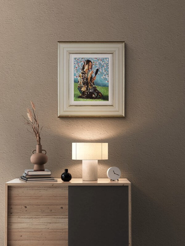 Geisha With White Flowers II (Roomset)