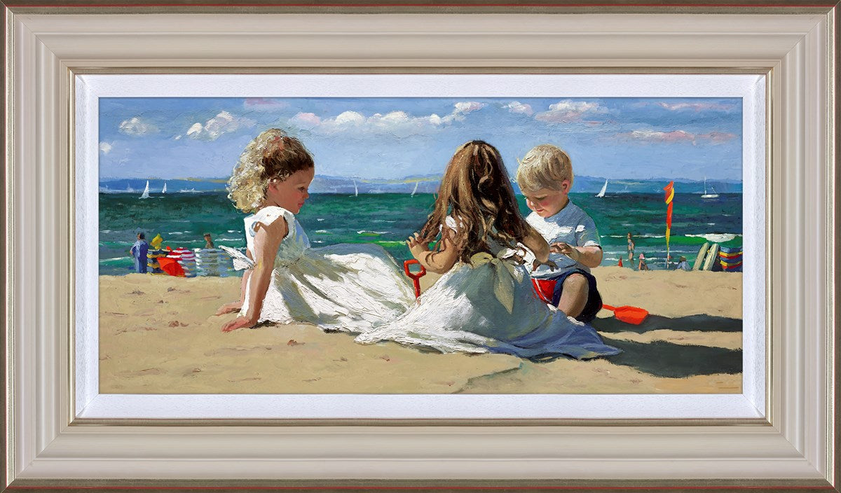 Joyful Days by the Sea (Framed)