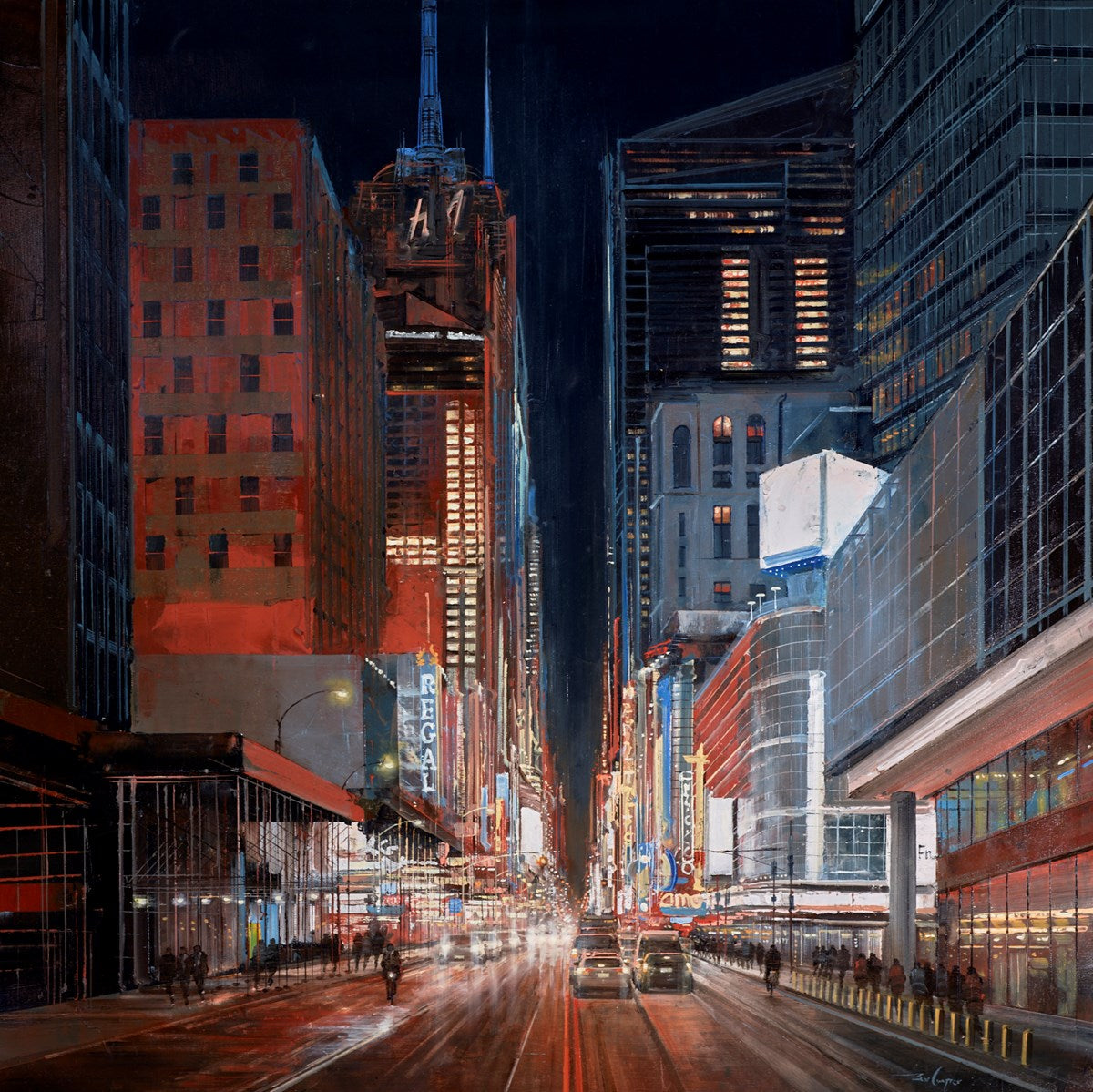 Night in Times Square