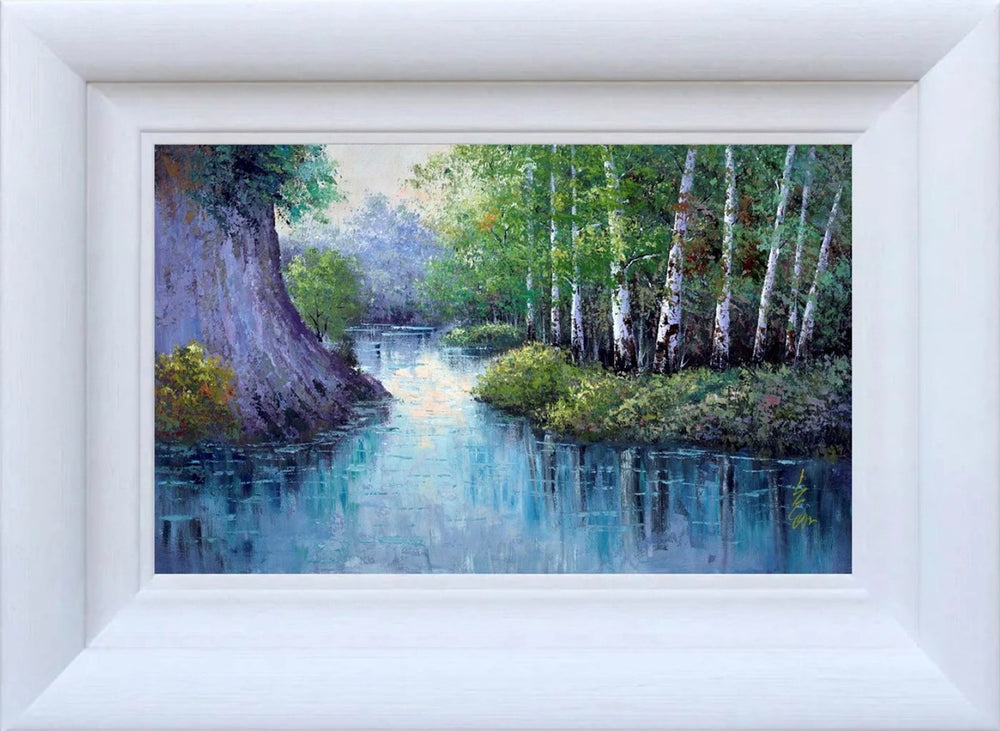 A Calm Forest Stream (Framed)