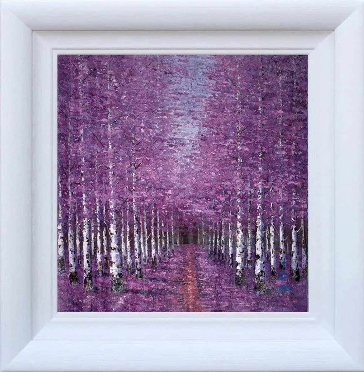 Purple World IV (Framed)