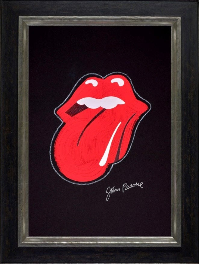 Rolling Stones Logo (Framed)