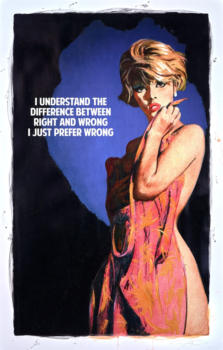 Right and Wrong (Dark Blue)